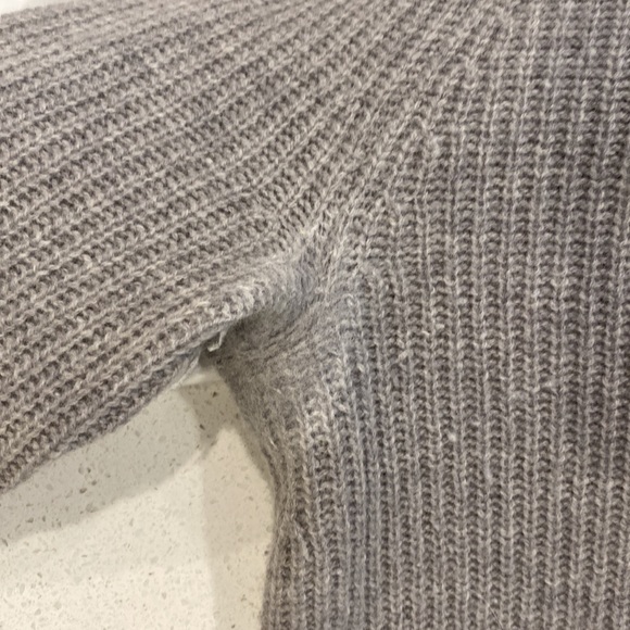 Madewell Wool Sweater with Leather Elbow Patches - Picture 7 of 9